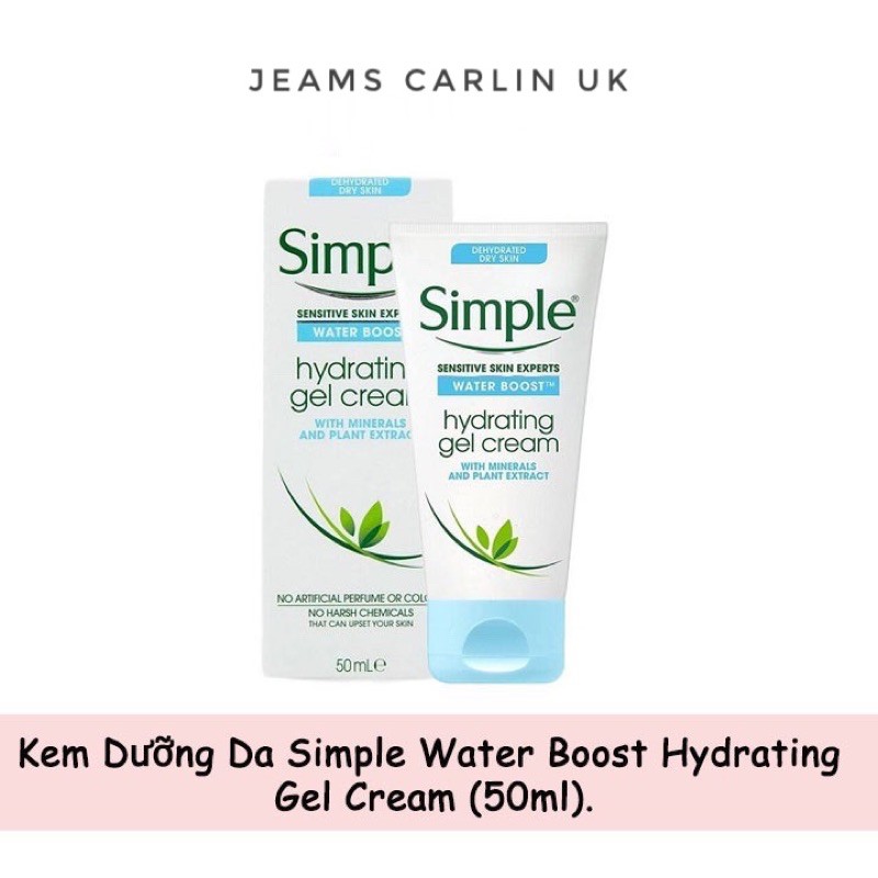 Kem Dưỡng Da Simple Water Boost Hydrating Gel Cream (50ml)