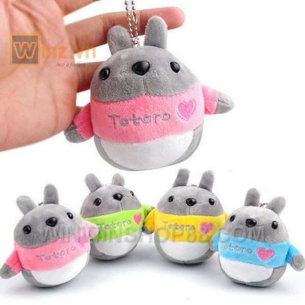 Móc khóa gấu bông mèo Totoro 9 cm móc khóa gấu bông cute treo cặp quà lưu niệm quà tặng người yêu cũ - Winz.vn