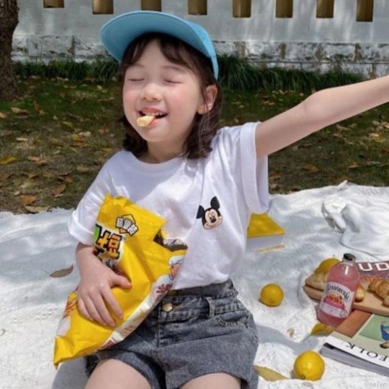 Áo Thun Sát Nách Se7En In Hoạt Hình Kiểu Hàn Quốc Thời Trang Mùa Hè Cho Bé Gái