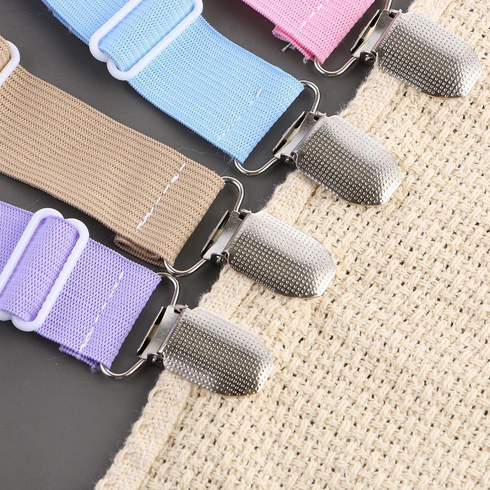 Suyo tấm trải giường khóa dây treo có thể điều chỉnh quilt fixer grippers đai đàn hồi