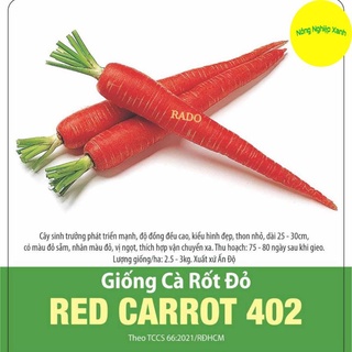 Hạt giống cà rốt đỏ red carrot 402