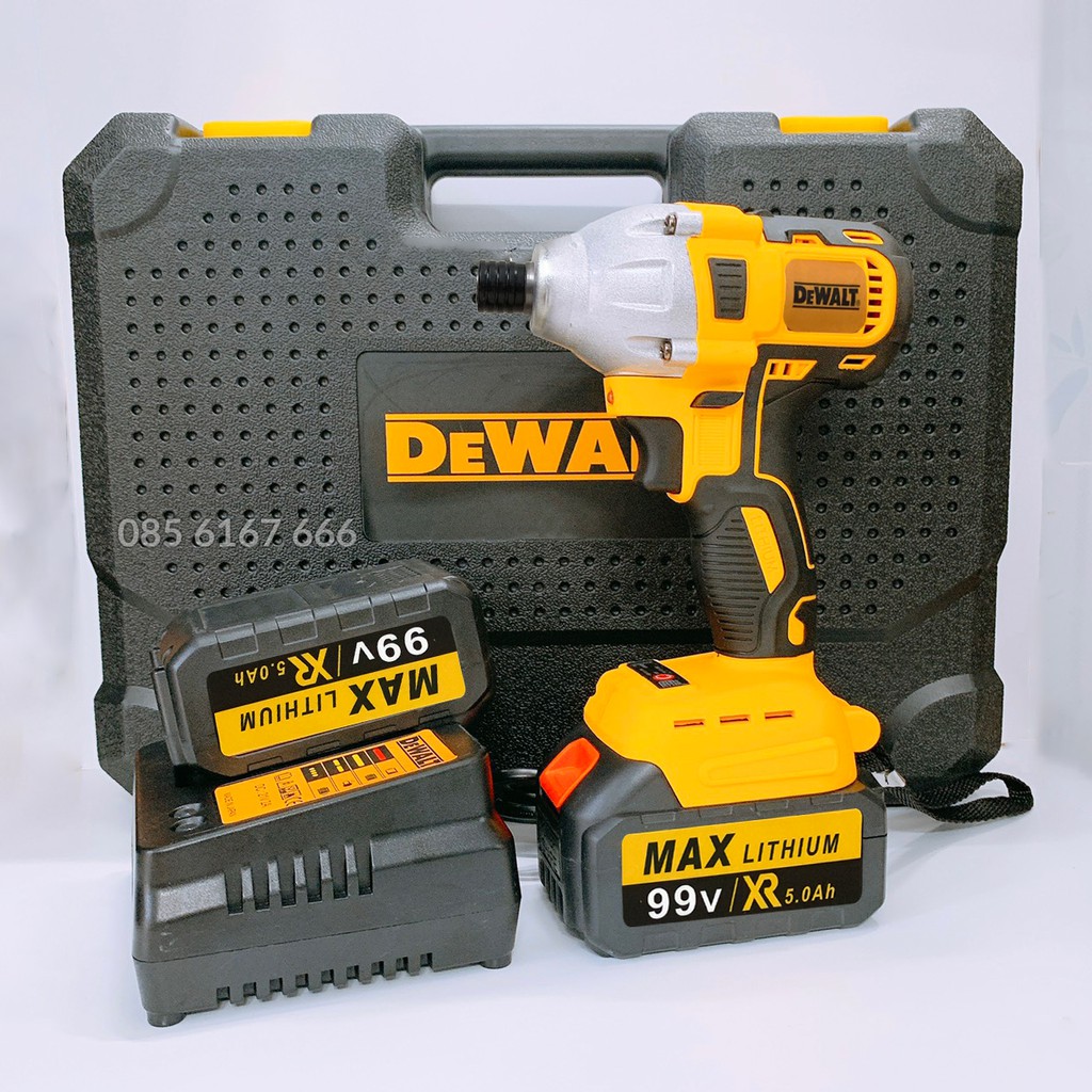 Máy chuyên bắt vít DEWALT 99V, Máy Khoan, Bắn Vít dùng Pin Dewalt, 100% Lõi Đồng - Pin 10 cell