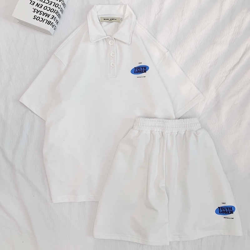 Sét áo Loe + quần short from rộng