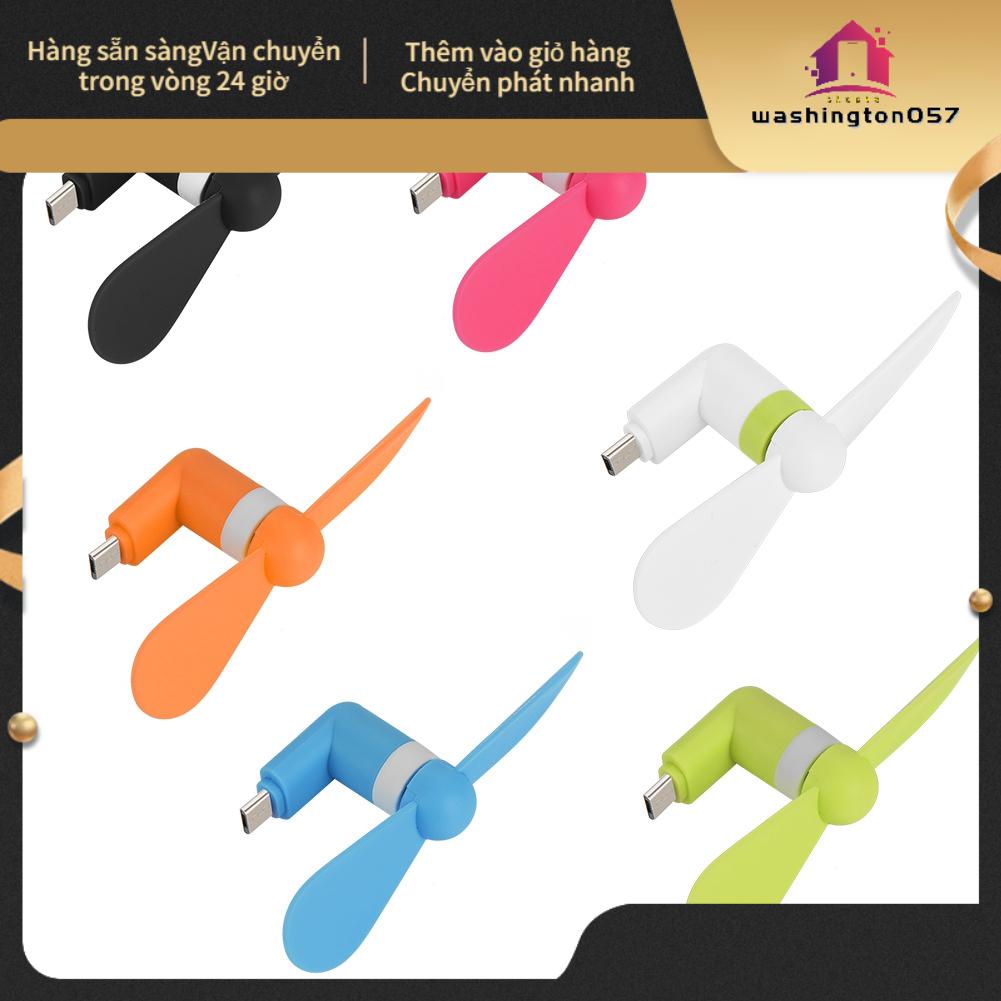 Washington057 Mini cầm tay nhỏ Micro USB Quạt cực êm cho điện thoại thông minh Android OTG