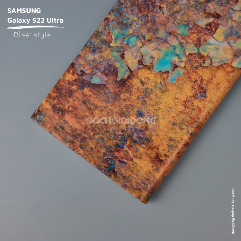 Miếng Dán Skin Rỉ Sét Style Cho Samsung S22 Ultra ( Skin Hoen Rỉ Cổ Xưa )