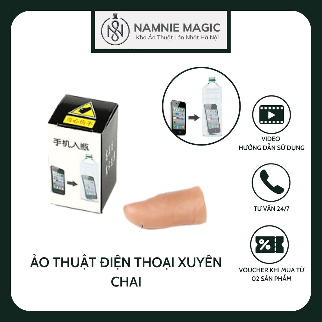 Ảo Thuật Điện Thoại Xuyên Qua Chai Nước,Đạo Cụ Biểu Diễn Đường Phố, Đồ Chơi Sáng Tạo, Rèn Luyện Kỹ Năng