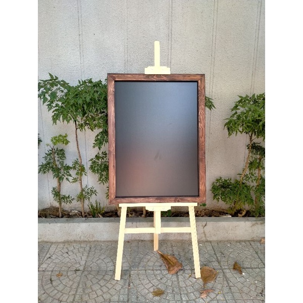Kệ tranh lớn, Kệ bảng MENU gỗ thông new chất đẹp, bền, giá xưởng - LUMY Wood Decor