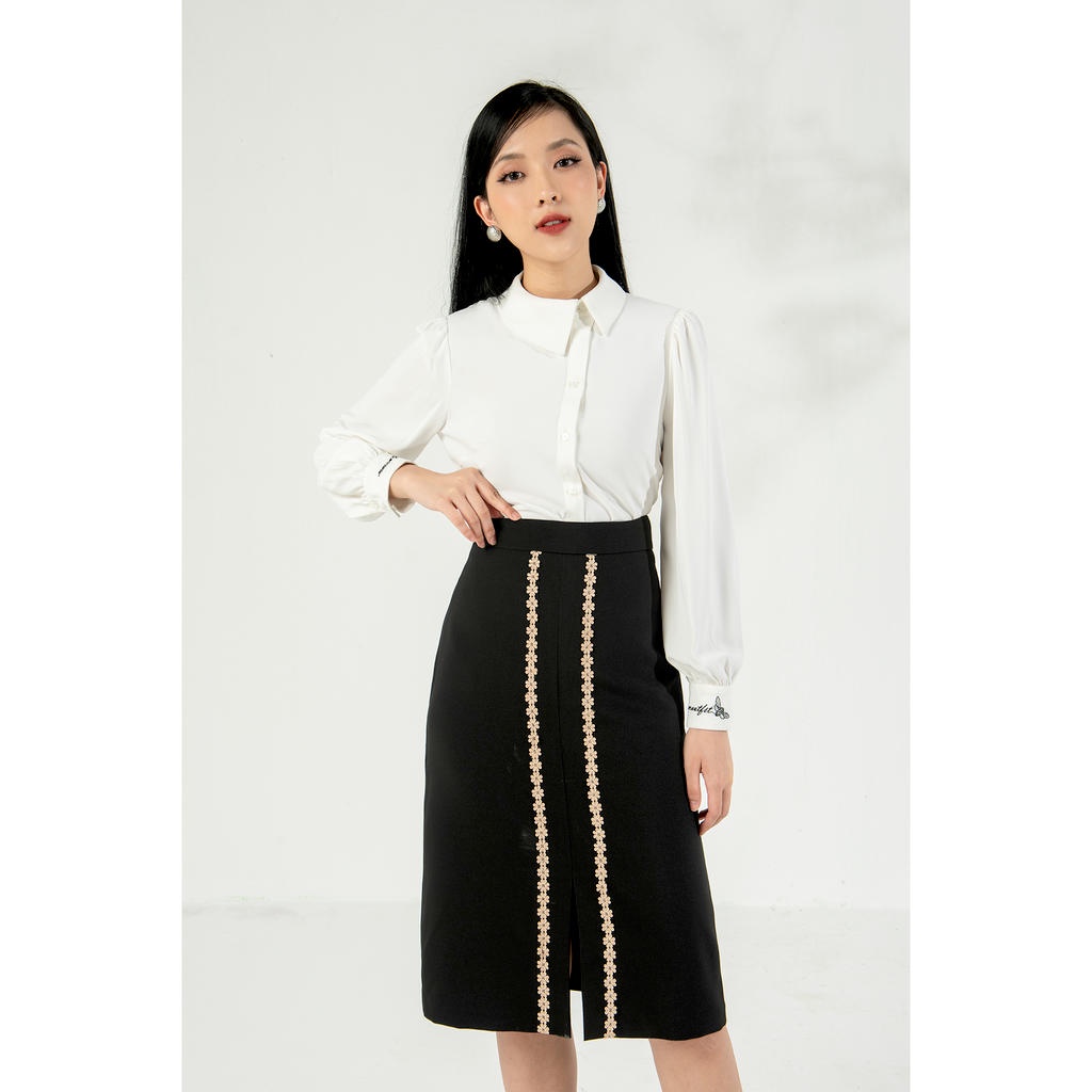 Chân váy phối ren MMOutfit M-JU031220016