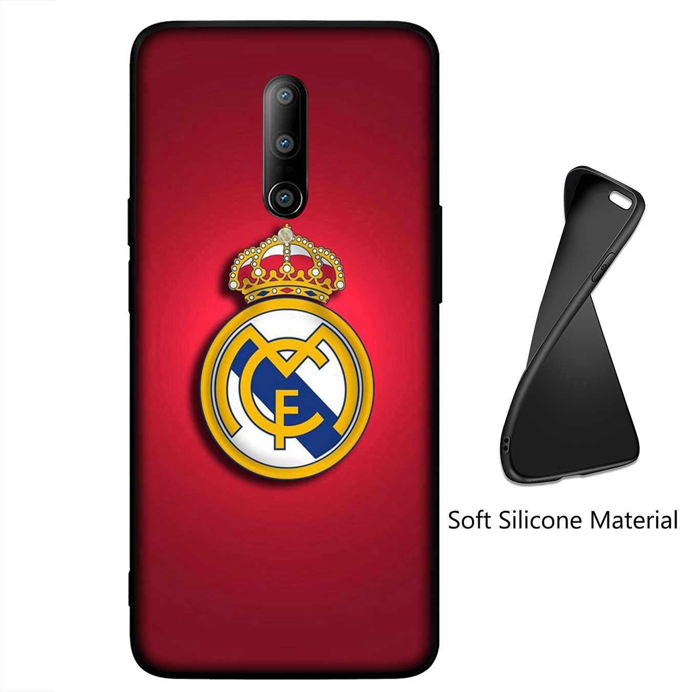 Ốp điện thoại silicon hình logo CLB Real Madrid cho Samsung Galaxy A11 A31 A10 A20 A30 A50 A10S A20S A30S A50S A71 A51