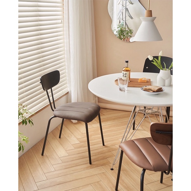 Ghế tựa lưng Cushion chair decor phòng khách, phòng ăn retro - ghế con kiến phong cách Bắc Âu