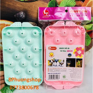 Khay đá bi lớn 18 viên HPL79 – Khuôn làm thạch rau câu, topping phomai siêu tiện lợi chính hãng Hồng Phát Hofaco