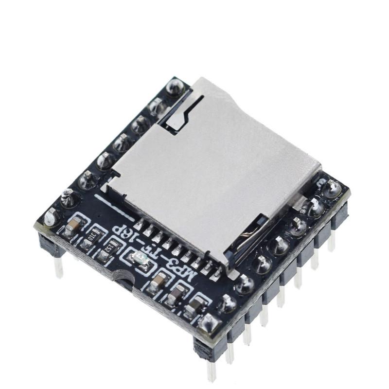 Mô-đun bảng giải mã DFPlayer máy nghe nhạc MP3 Mini hỗ trợ thẻ nhớ TF U-Disk IO / Cổng nối tiếp / AD cho Arduino Diy