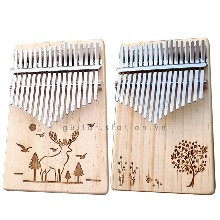 Đàn Kalimba 17 Phím KERUS Chính hãng 100% - Tặng Full Bộ Phụ Kiện - Hàng Có Sẵn