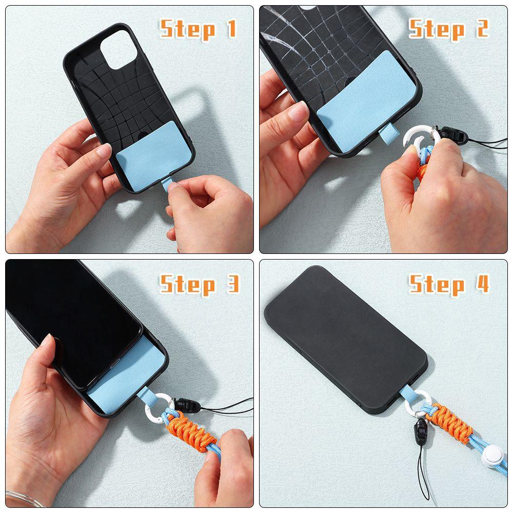 Myrongvn Đầy màu sắc Universal Patch Điện thoại di động Lanyard Nylon Strap Removable Điều chỉnh Điện thoại di động Dây đeo cổ