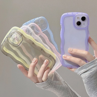 Ốp Điện Thoại Silicon Mềm Trong Suốt Chống Sốc Họa Tiết Sóng Biển Cho iPhone 12 13 11 Pro Max X XR XS 7 8 Plus SE 3