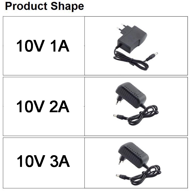 Bộ Sạc Nguồn 10V 1A 2A 3A AC DC 5.5 * 2.5mm Cho Camera CCTV VNK2