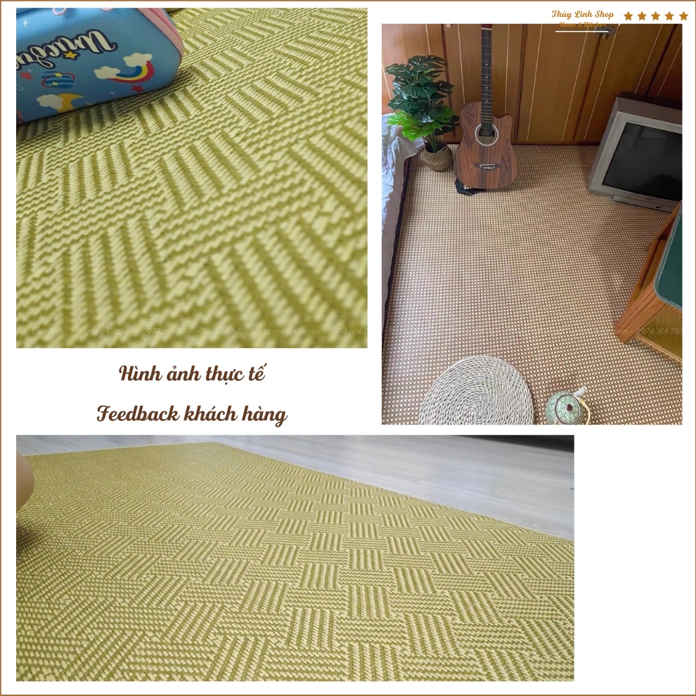 Thảm chiếu mây điều hòa 3 lớp nằm mịn mát êm ái chống trượt  - Hàng đặt trước 10-15 ngày