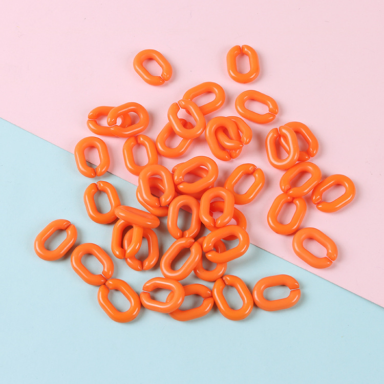 Set 20 mắt xích chữ U màu sáng tự làm móc khóa/phụ kiện túi xách đa năng sáng tạo