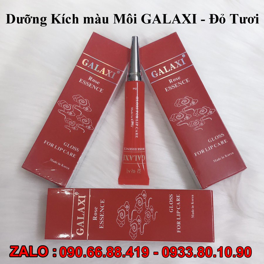 Set 3 tuýt ĐỎ TƯƠI - Dưỡng Kích màu Môi GALAXI 15ml sau phun xăm