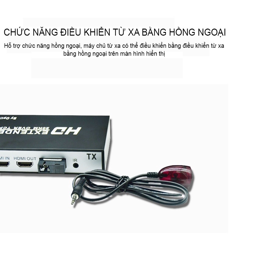 (Hỗ Trợ 2 Cổng HDMI) Bộ Kéo Dài HDMI Qua Dây Quang Xa 20KM KVM TCP/IP - Bộ Kéo Dài HDMI