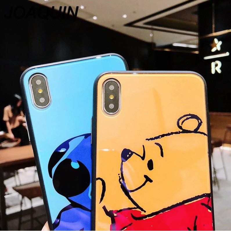 ỐP iphone lưng kính hình hoạt hình cho iphone 6 7 8 x xr xs max 11 promax k171