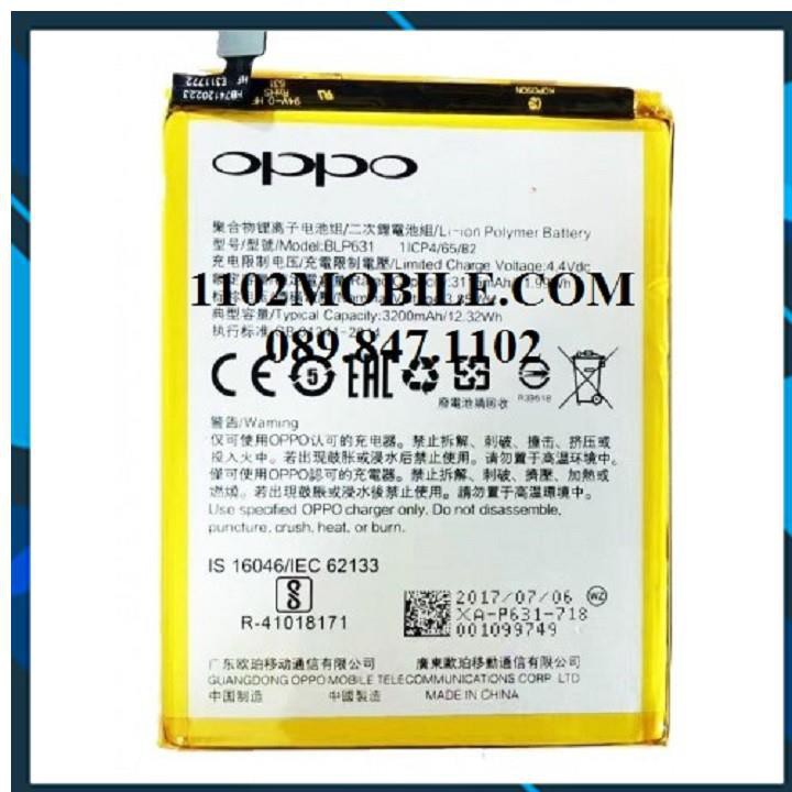 [BÁN CHẠY] PIN OPPO N1 MINI / N5117 / FIND 7 MINI R6007 / U705T ULIKE 2 BLP573 ZIN HÃNG