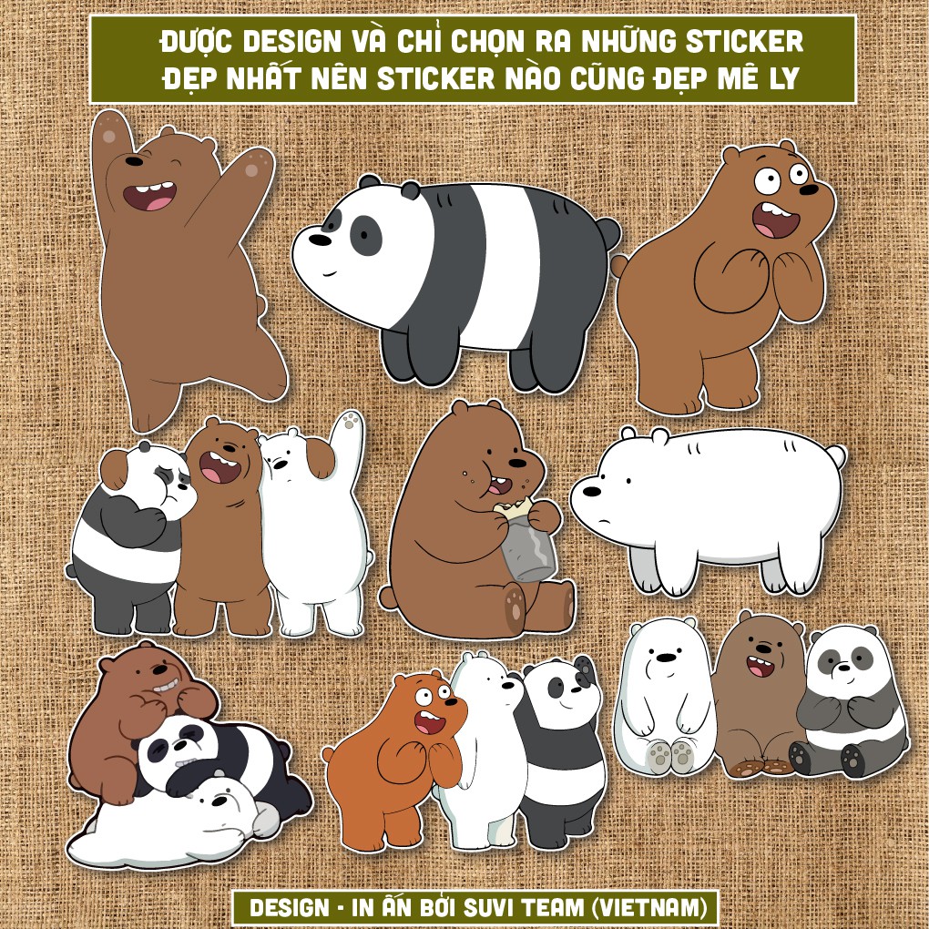 50 Sticker WBB chống nước sticker dán laptop, điện thoại, đàn guitar, mũ bảo hiểm, vali. MSP: A03