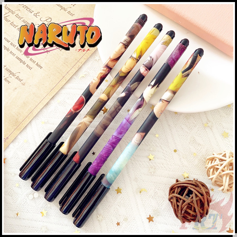 ✿ 1pc Anime NARUTO Q-1 Pen ✿ Bút Mực Gel Họa Tiết Naruto / Uchiha Sasuke / Uchiha Itachi / Namikaze Minato / Hatake Kakashi Dành Cho Văn Phòng Trường Học