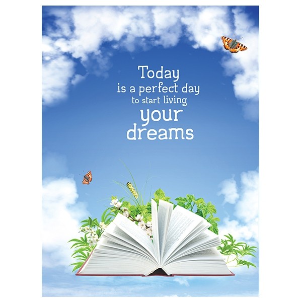 Sách - Notebook - Today Is A Perfect Day To Srart Living Your Dreams (Tb) TSM0464