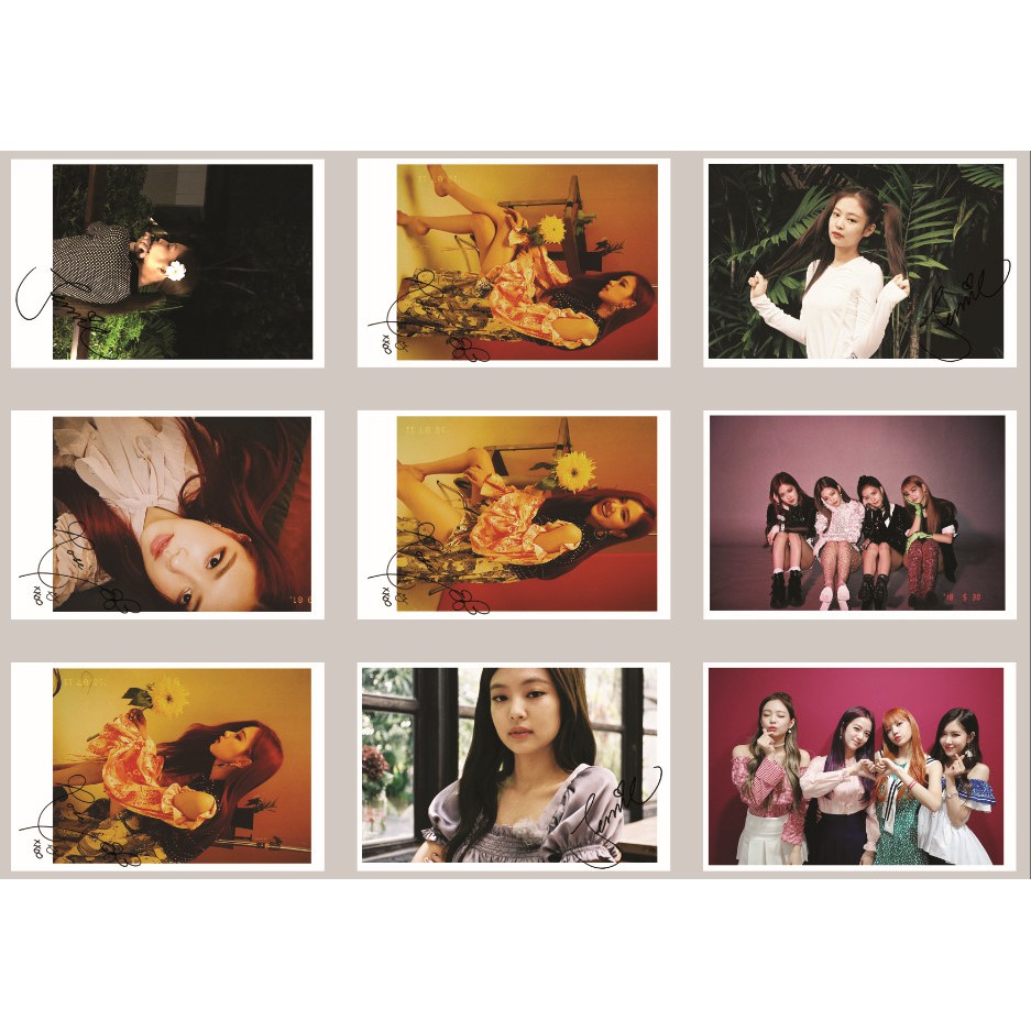 Lomo card ảnh BLACKPINK update Twitter 2 full 63 ảnh Có chữ ký