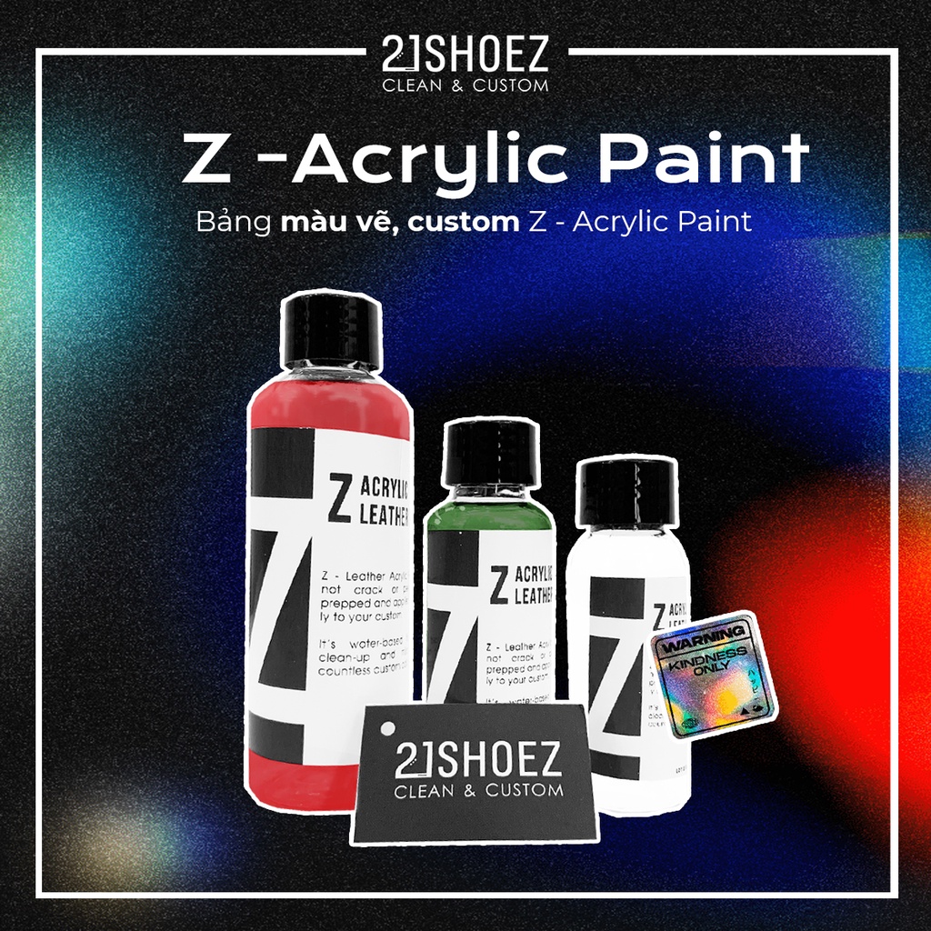 Màu Custom Z -  Acrylic Leather Paint ( Sơn Custom )