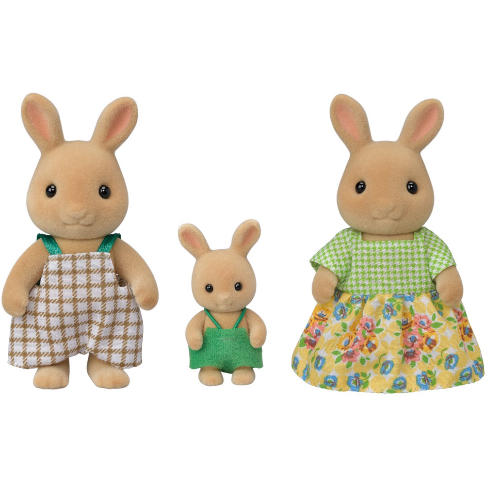 Sylvanian Families Gia Đình 3 Thành Viên Thỏ Nắng Vàng Sunny Rabbit Family