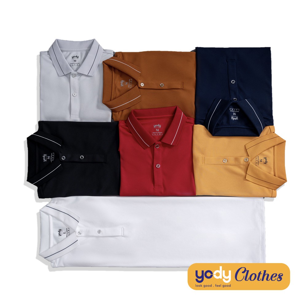 [Mã WABRYD221 giảm 10% đơn 250K] Áo thun polo nam YODY cafe ngắn tay cổ bẻ thoáng mát thấm hút mồ hôi APM3791 | BigBuy360 - bigbuy360.vn