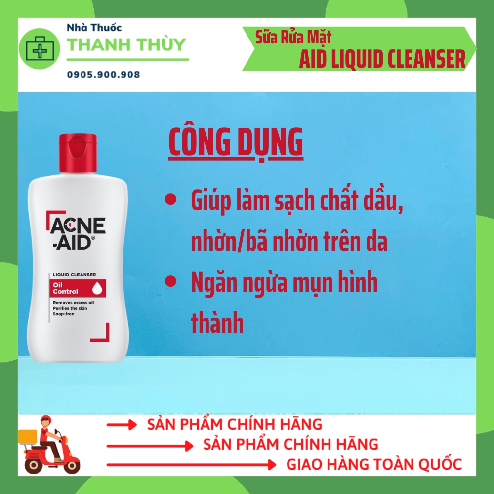 ACNE AID LIQUID CLEANSER  Sữa Rửa Mặt Giúp Làm Sạch Và Ngừa Mụn