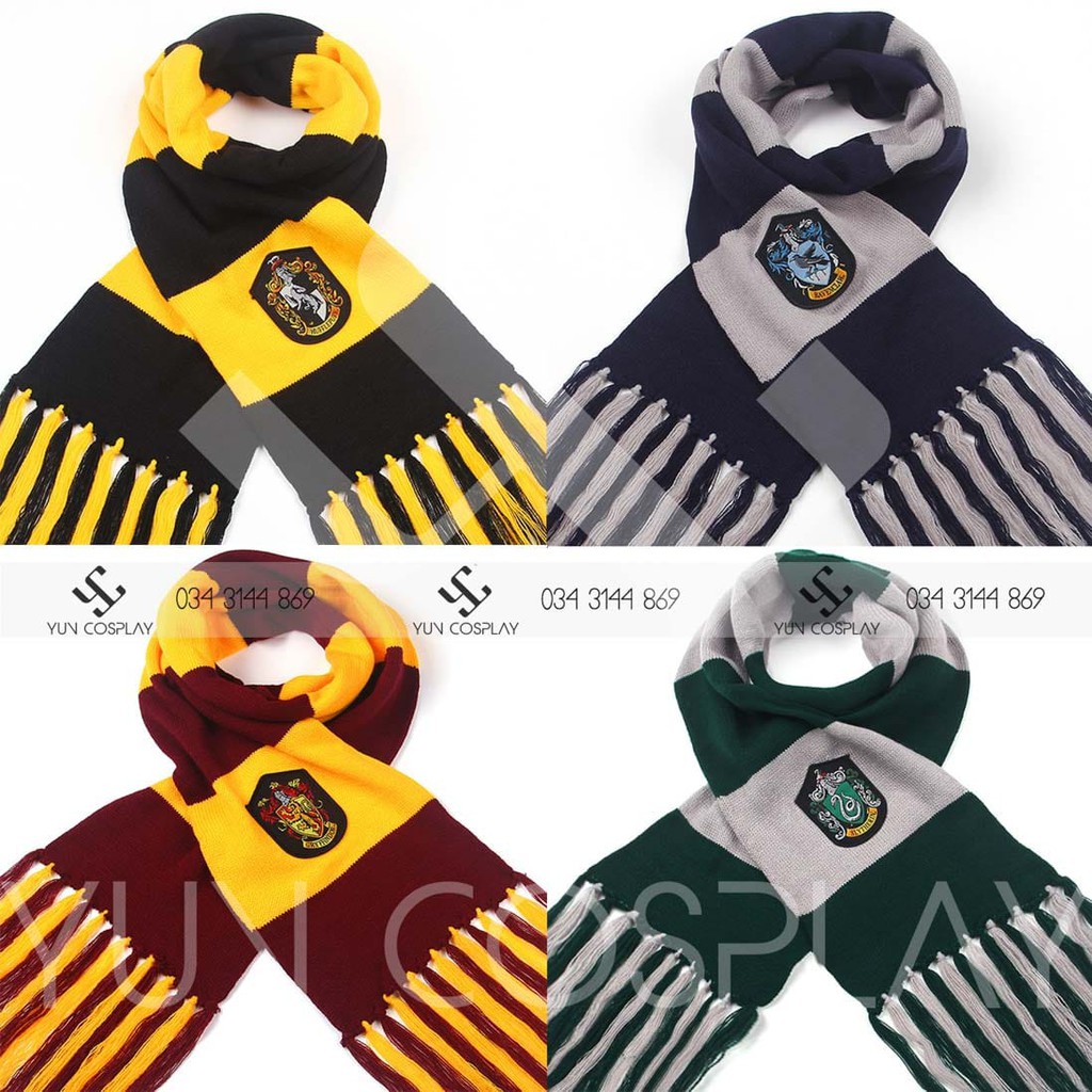 Khăn choàng len Harry Potter |  | 4 nhà Gryffindor Slytherin Ravenclaw Hufflepuff | BigBuy360 - bigbuy360.vn