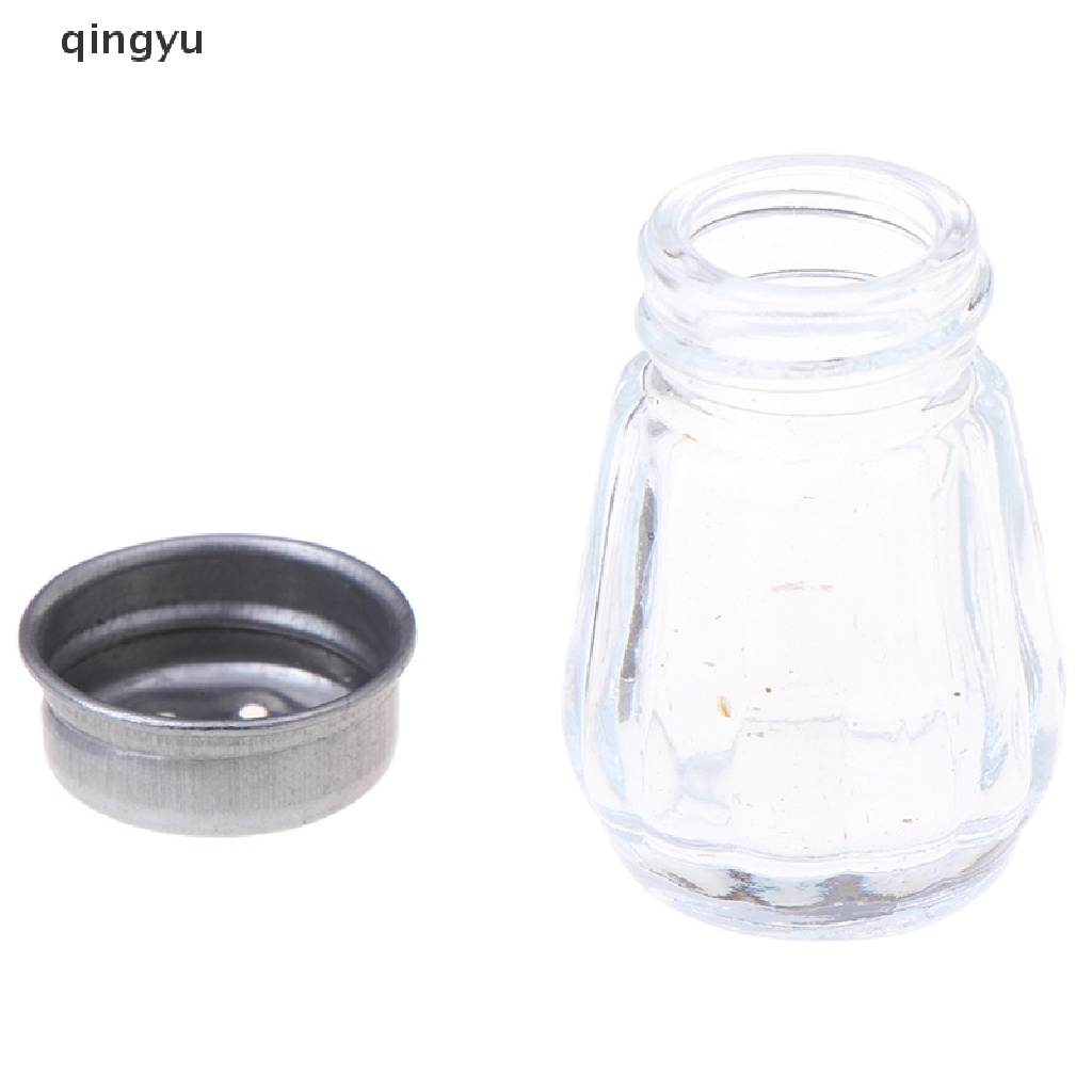 Bộ 2 Lọ Thủy Tinh Đựng Gia Vị Tỉ Lệ 1: 6 Dùng Trang Trí Nhà Búp Bê