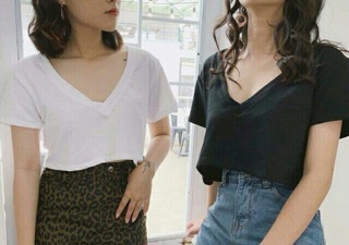 Áo Croptop Cổ Tim