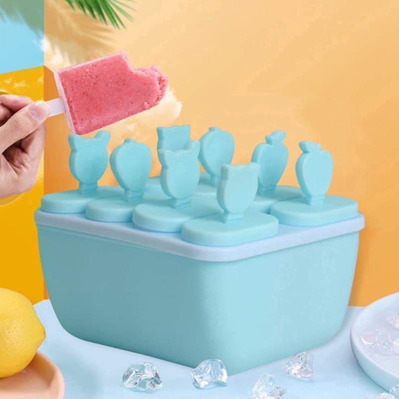KHUÔN KEM, KHAY LÀM KÈM 8 QUE TIỆN DỤNG