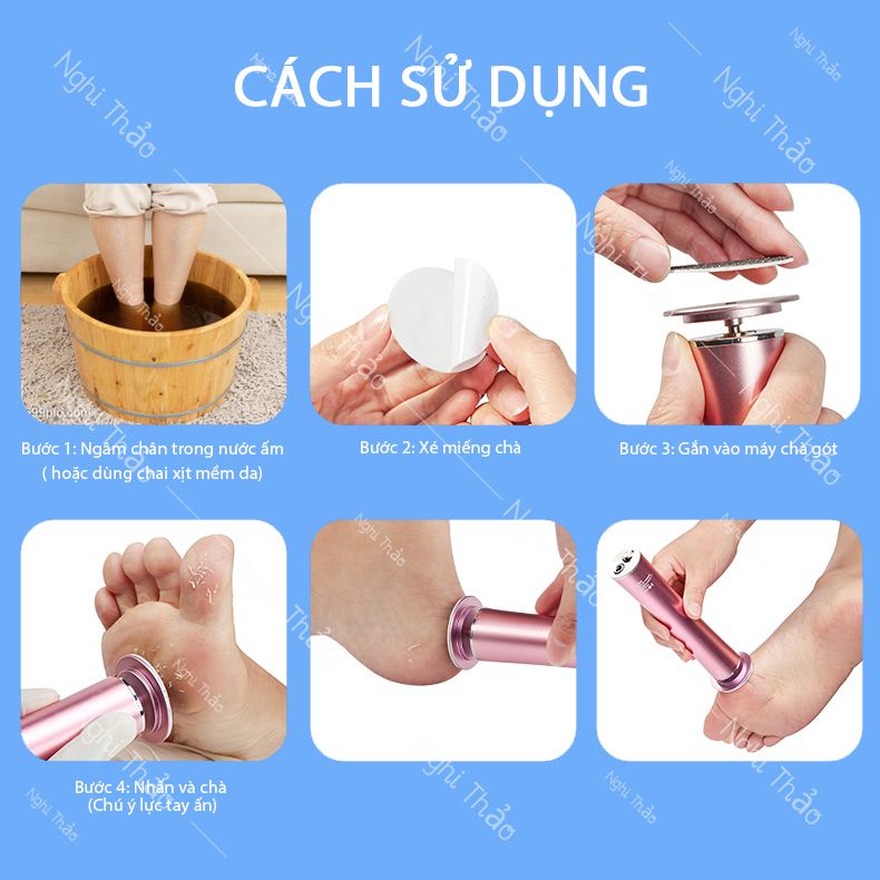 Miếng chà gót chân hộp 60 miếng