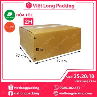 25x20x10 Hộp Carton Đóng Gói Hàng - Thùng Giấy COD