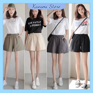 Quần đùi đũi nữ thắt nơ siêu xinh Lavusa - quần short đũi nữ siêu mát (Chất đẹp)
