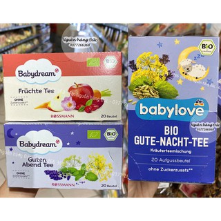 Trà hữu cơ Babylove, Babydream Đức giúp bé Ngủ ngon, tiêu hóa tốt dành cho trẻ em - Nguồn hàng Đức