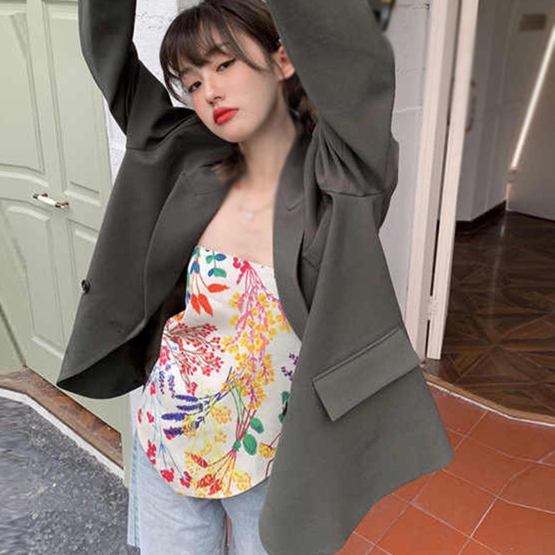 Áo dạng khăn choàng lụa hình vuông in họa tiết thời trang cho nữ