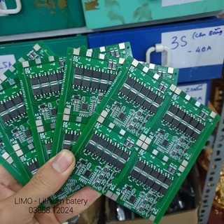 Mạch 3S 30A Full 10 Fet xả 30A Full ổn định. Dùng cho pin 3,7v 18650 26650 21700 BMS 3S30A V3.2 limo