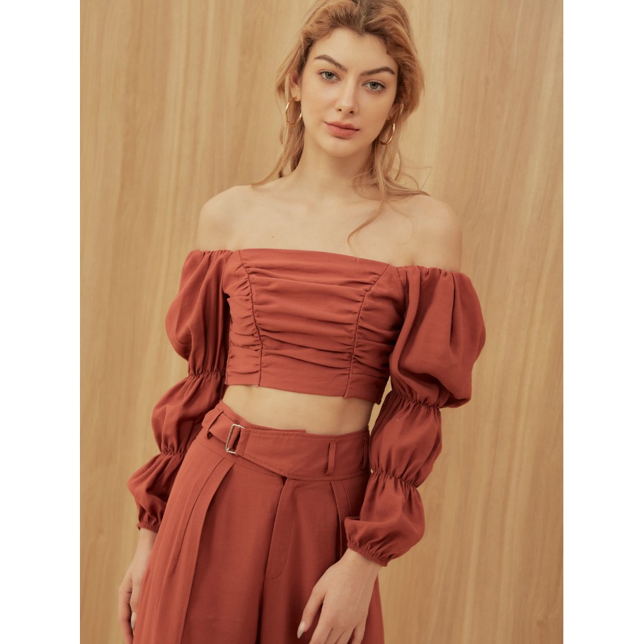 [Mã WABRCOCO4 giảm 10% đơn 250K] COCO SIN - Áo Croptop Cam Tay Lỡ