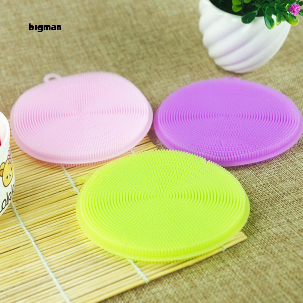 ( sỉ 2.5k) Miếng silicon rửa chén dĩa đa năng- (MẪU tròn có gai)