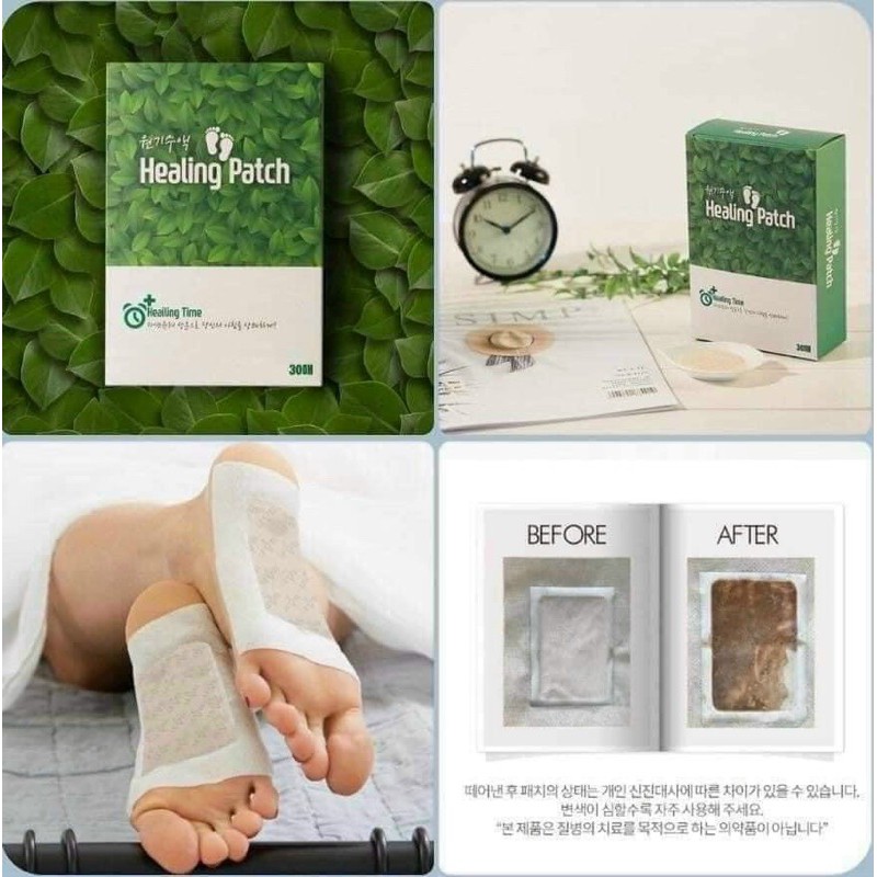 Miếng Dán Thải Độc Chân Healing Patch Hộp 30 Miếng