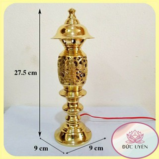 🌱Cặp Chân Đèn Bằng Đồng - Nhiều size ( đồ thờ cúng)