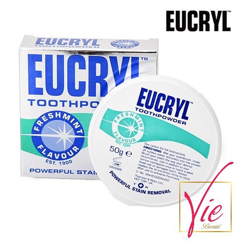 Eucryl Làm Trắng Răng - Bột Tẩy Trắng Răng Eucryl Powerful Stain Removal Toothpowder 50g