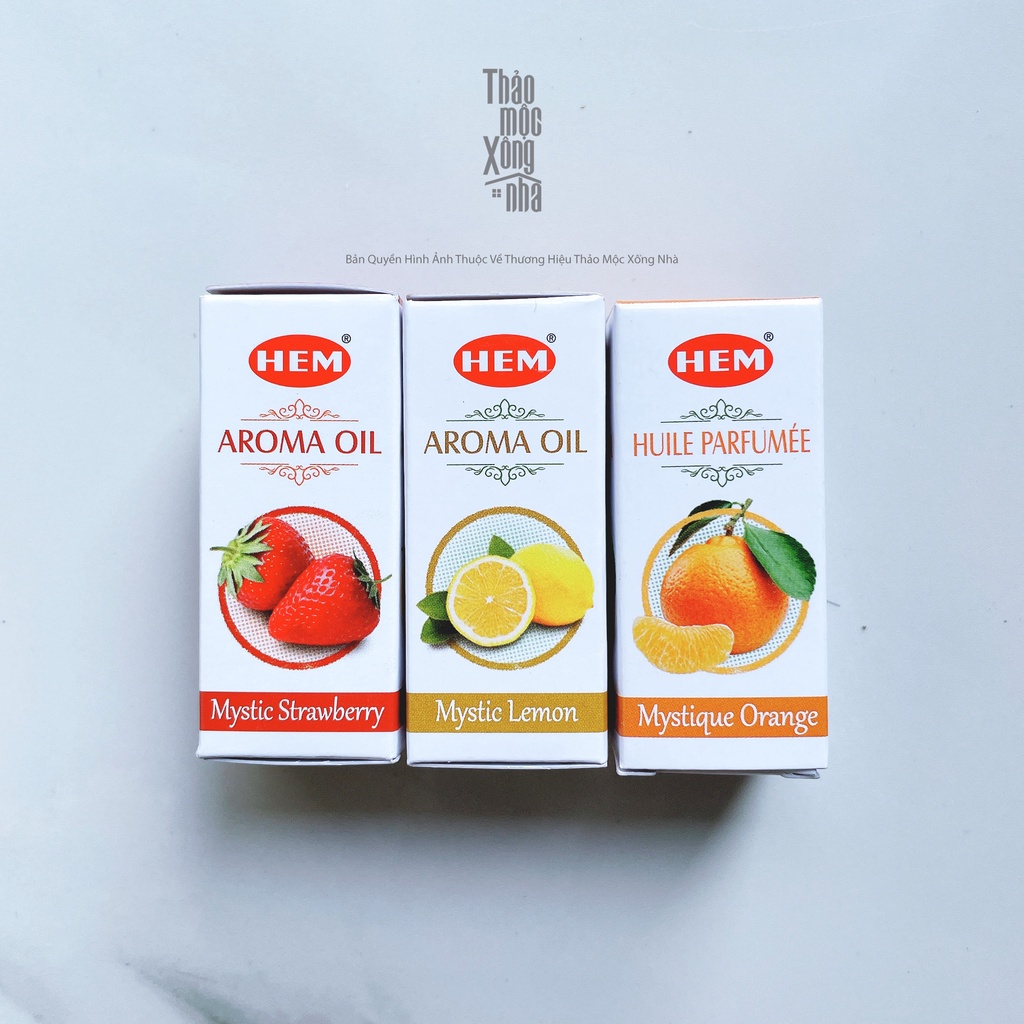 Tinh Dầu HEM MYSTIC Cao Cấp - Xông Phòng Thư Giãn, Thanh Tẩy Bản Thân - THẢO MỘC XÔNG NHÀ